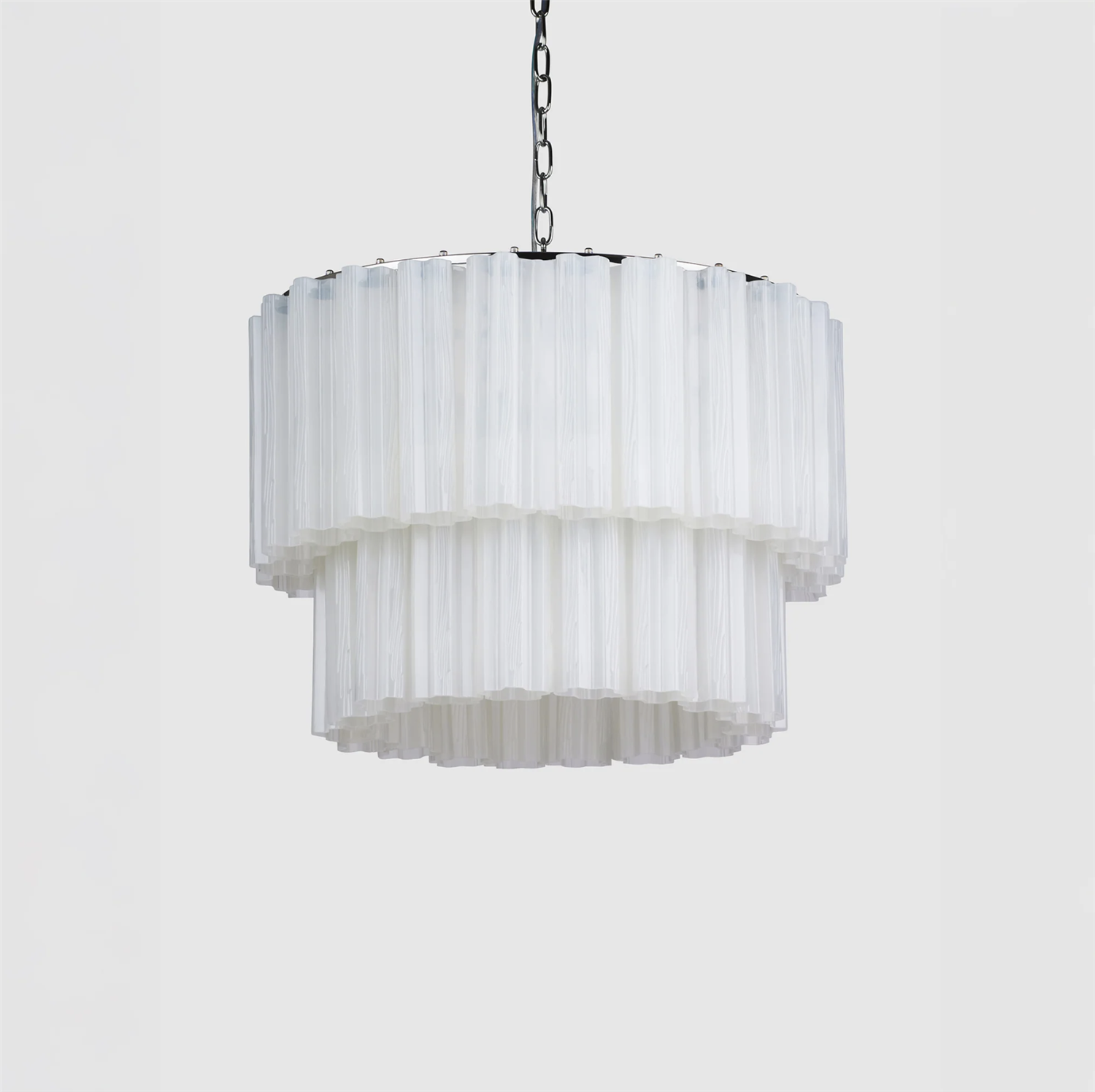 Fontaine Chandelier S White/Chrome Lamper